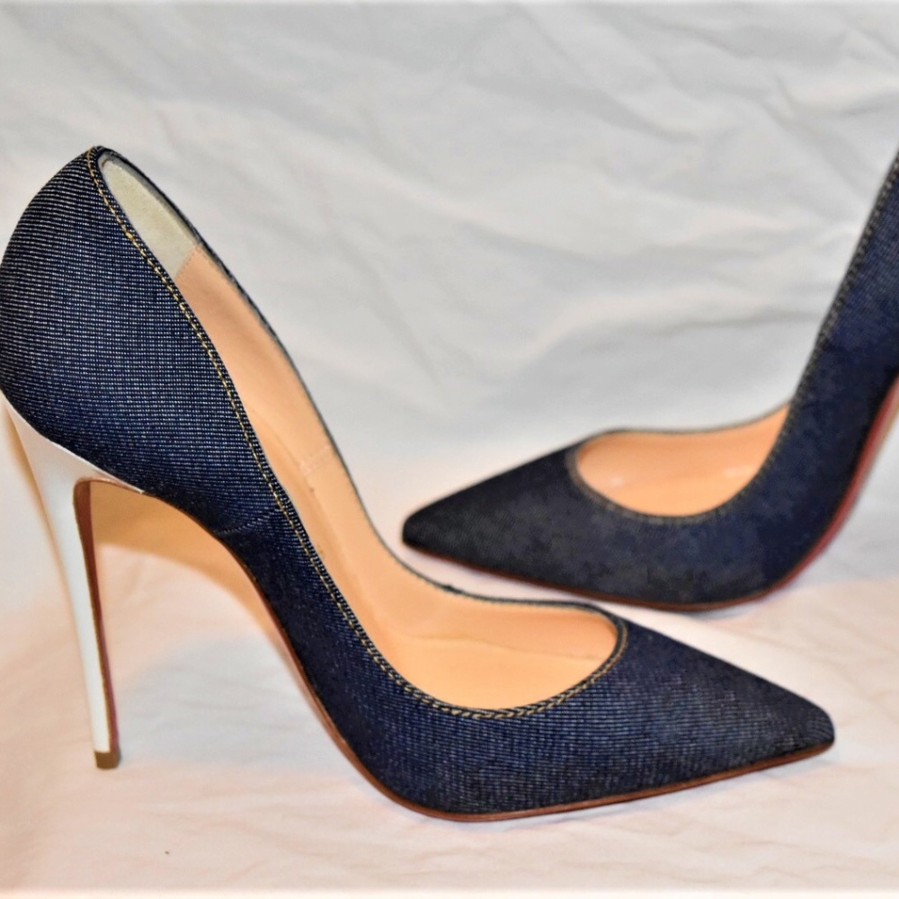 Christian Louboutin "So Kate" Denim Pumps!